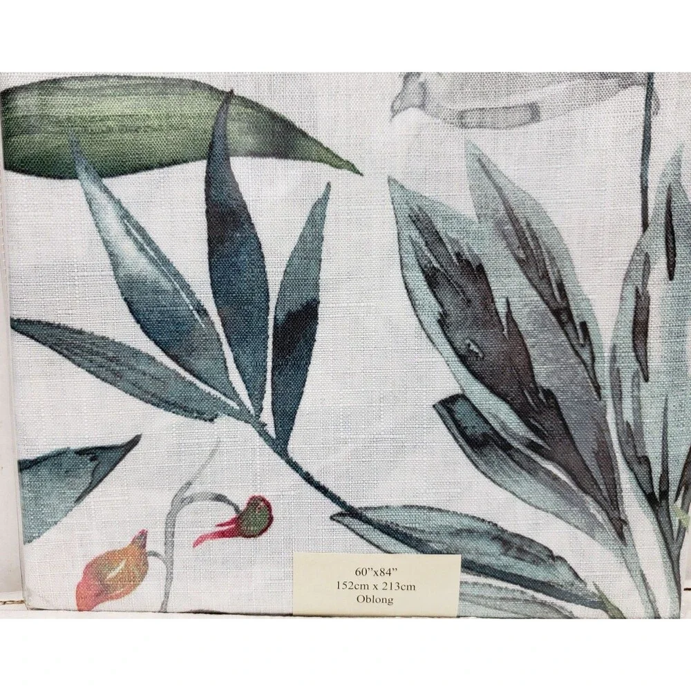 Textured Printed Fabric Tablecloth,60